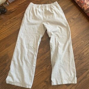 Brandy Melville Grey Straight Leg Sweatpants